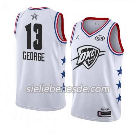 Herren NBA Oklahoma City Thunder Trikot Paul George 13 2019 All-Star Jordan Brand Weiß Swingman